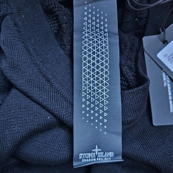 Stone Island x Shadow Project Knitted T-Shirt in Black size Large NWT $438 - Picture 11 of 12